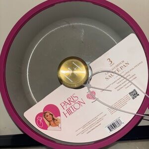 Paris Hilton Pink 3 Quart Cast Aluminum Sauté Pan Hot Pink